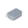 Square Travel Leather Makeup Organizer with Mirror