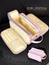 Large Capacity Travel Makeup Bag with Organizer Pouch