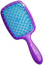 DTNGLR. Detangling Hair Brush - Wet or Dry Hair Detangler - Vented Brush for All Hair Types - Purple