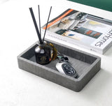 Leather Key Storage Box and Decorative Tray for Entryway
