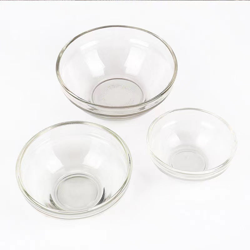 High Transparency Glass Bowls Set for Beauty Salon Tools