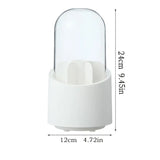 Rotating Makeup Brush Holder - Portable Storage Box