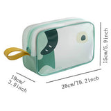 Cartoon PU Leather Travel Cosmetic Organizer Bag for Women