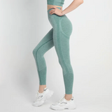 High-Waist Seamless Yoga Leggings