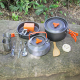 Outdoor Cooking Pot Set for Hiking and Camping