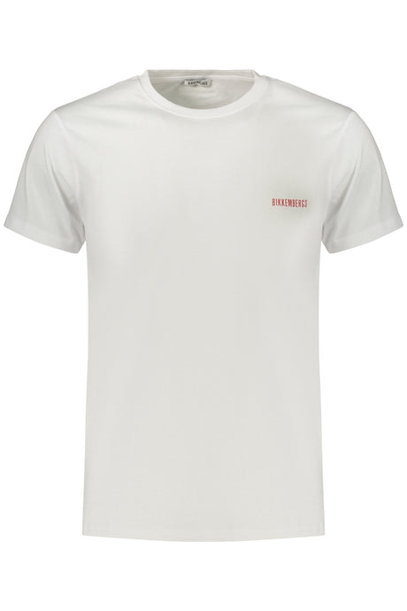 BIKKEMBERGS MEN'S SHORT-SLEEVE T-SHIRT WHITE