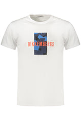 BIKKEMBERGS MEN'S SHORT-SLEEVE T-SHIRT WHITE