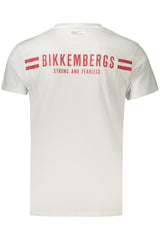 BIKKEMBERGS MEN'S SHORT-SLEEVE T-SHIRT WHITE