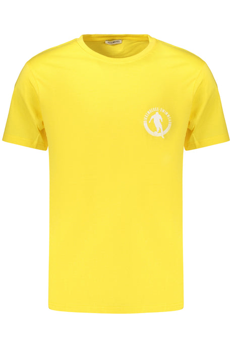 BIKKEMBERGS MEN'S SHORT-SLEEVED T-SHIRT YELLOW