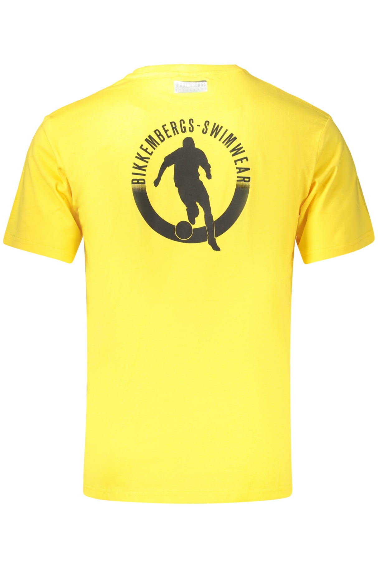 BIKKEMBERGS MEN'S SHORT-SLEEVED T-SHIRT YELLOW
