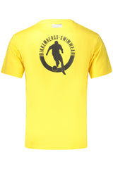 BIKKEMBERGS MEN'S SHORT-SLEEVED T-SHIRT YELLOW