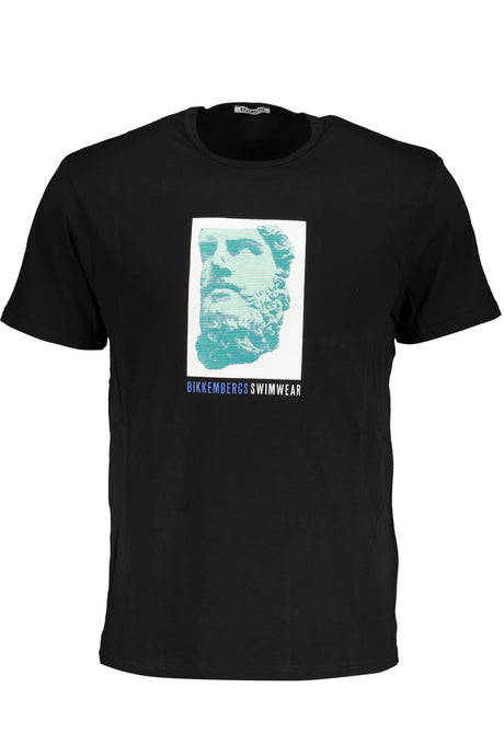 BIKKEMBERGS MEN'S SHORT SLEEVE T-SHIRT BLACK