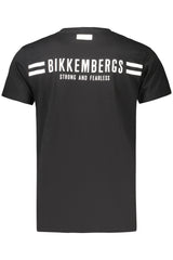 BIKKEMBERGS MEN'S SHORT-SLEEVE T-SHIRT BLACK