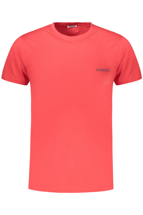 BIKKEMBERGS MEN'S SHORT-SLEEVED T-SHIRT, RED
