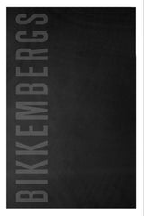 BIKKEMBERGS MEN'S BLACK BEACH TOWEL