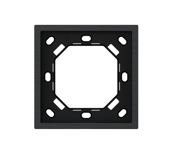 HDL Panel XELENT SERIES Black Panel Frame 1 Gang