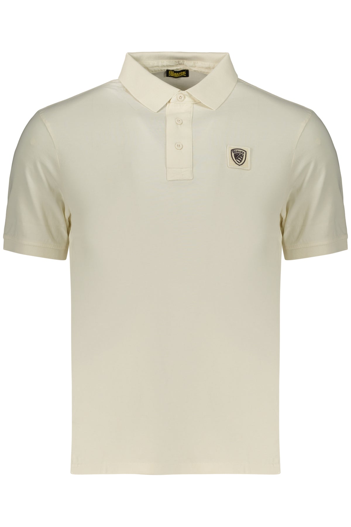 BLAUER APPAREL MEN'S SHORT-SLEEVE POLO SHIRT WHITE