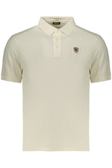 BLAUER APPAREL MEN'S SHORT-SLEEVE POLO SHIRT WHITE