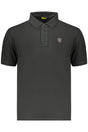 BLAUER APPAREL MEN'S SHORT-SLEEVE POLO SHIRT, BLACK