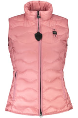 BLAUER APPAREL WOMEN'S PINK SLEEVELESS JACKET