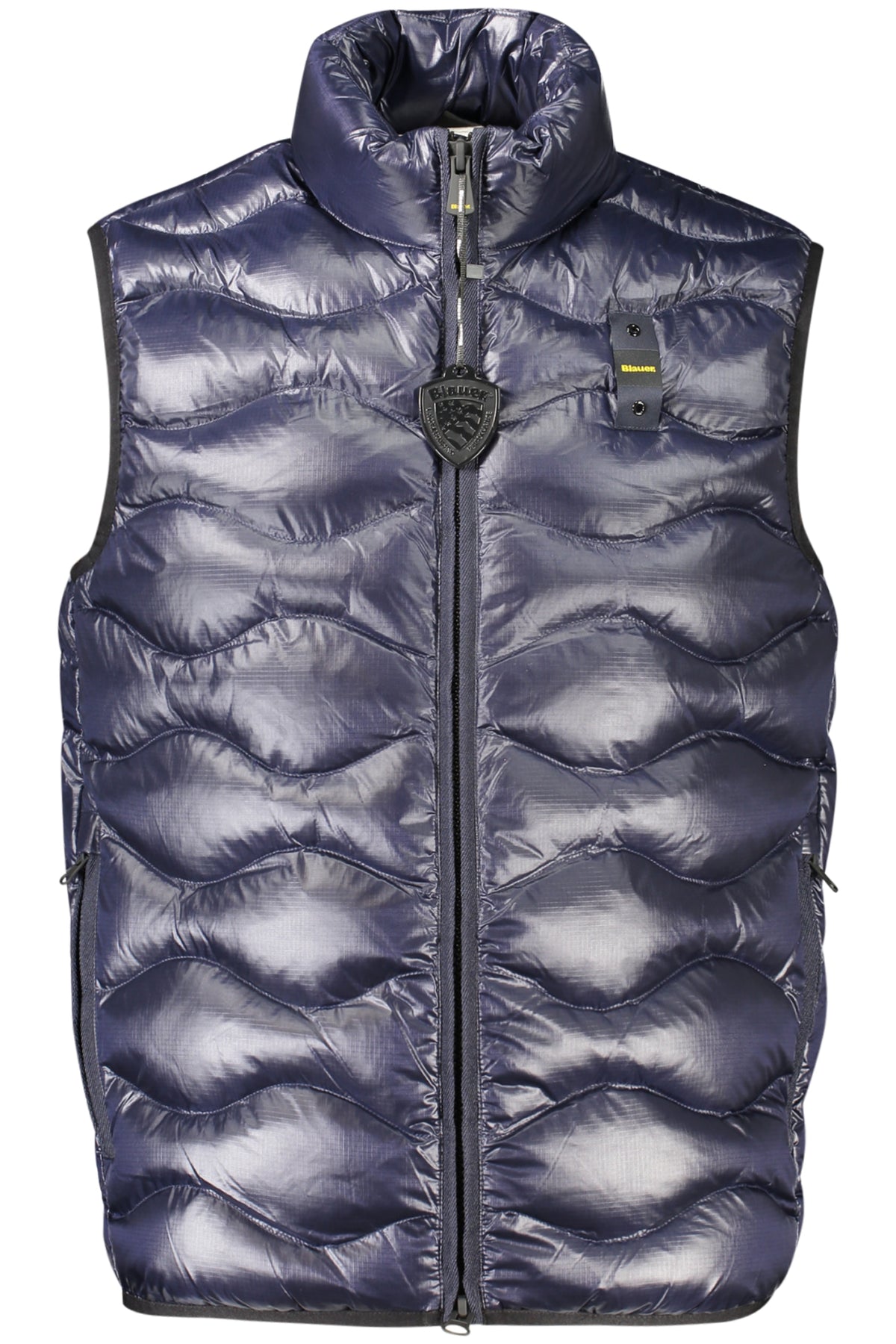 BLAUER MEN'S BLUE SLEEVELESS JACKET