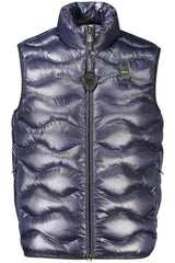 BLAUER MEN'S BLUE SLEEVELESS JACKET