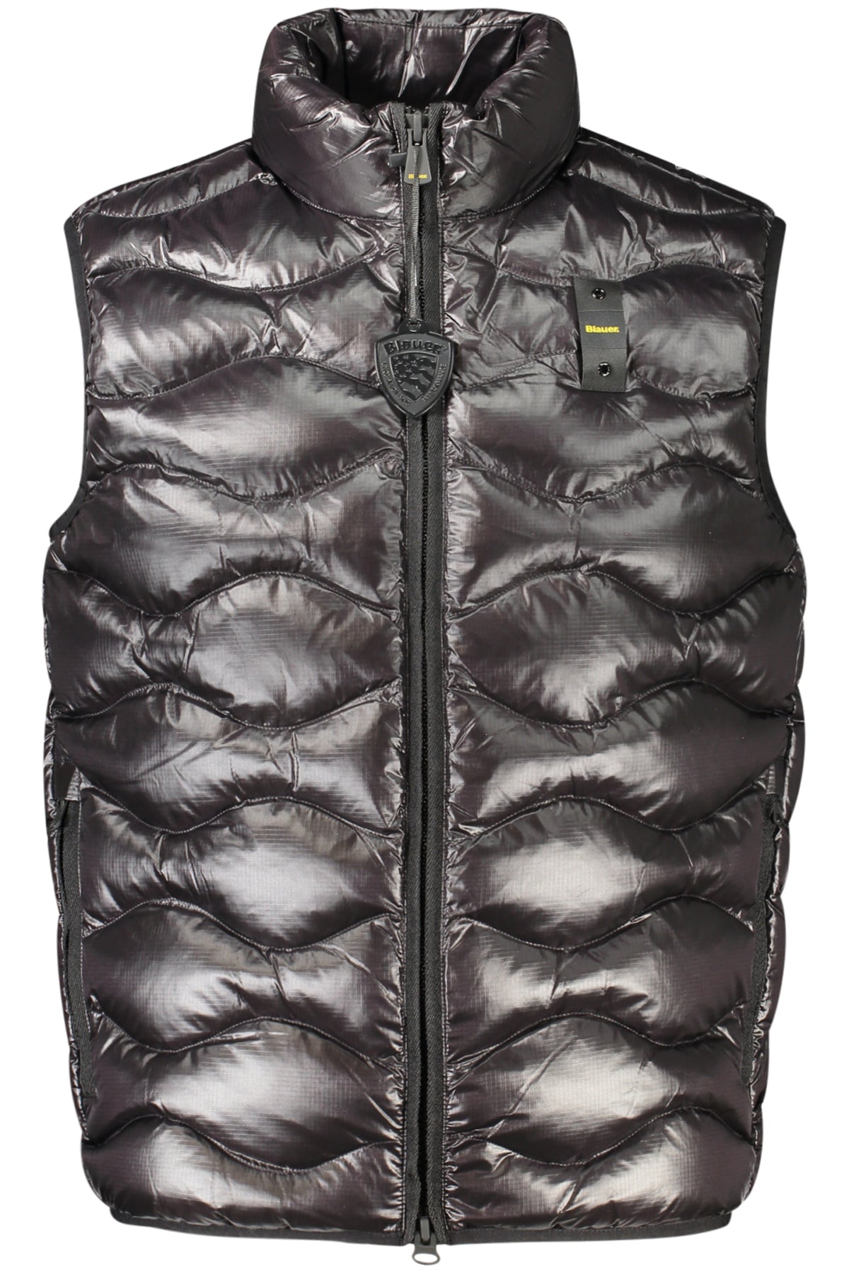 BLAUER MEN'S BLACK SLEEVELESS JACKET