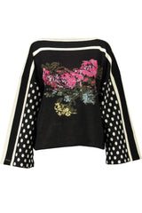 BLUGIRL BLACK WOMAN SWEATER