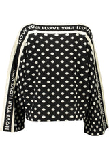 BLUGIRL BLACK WOMAN SWEATER