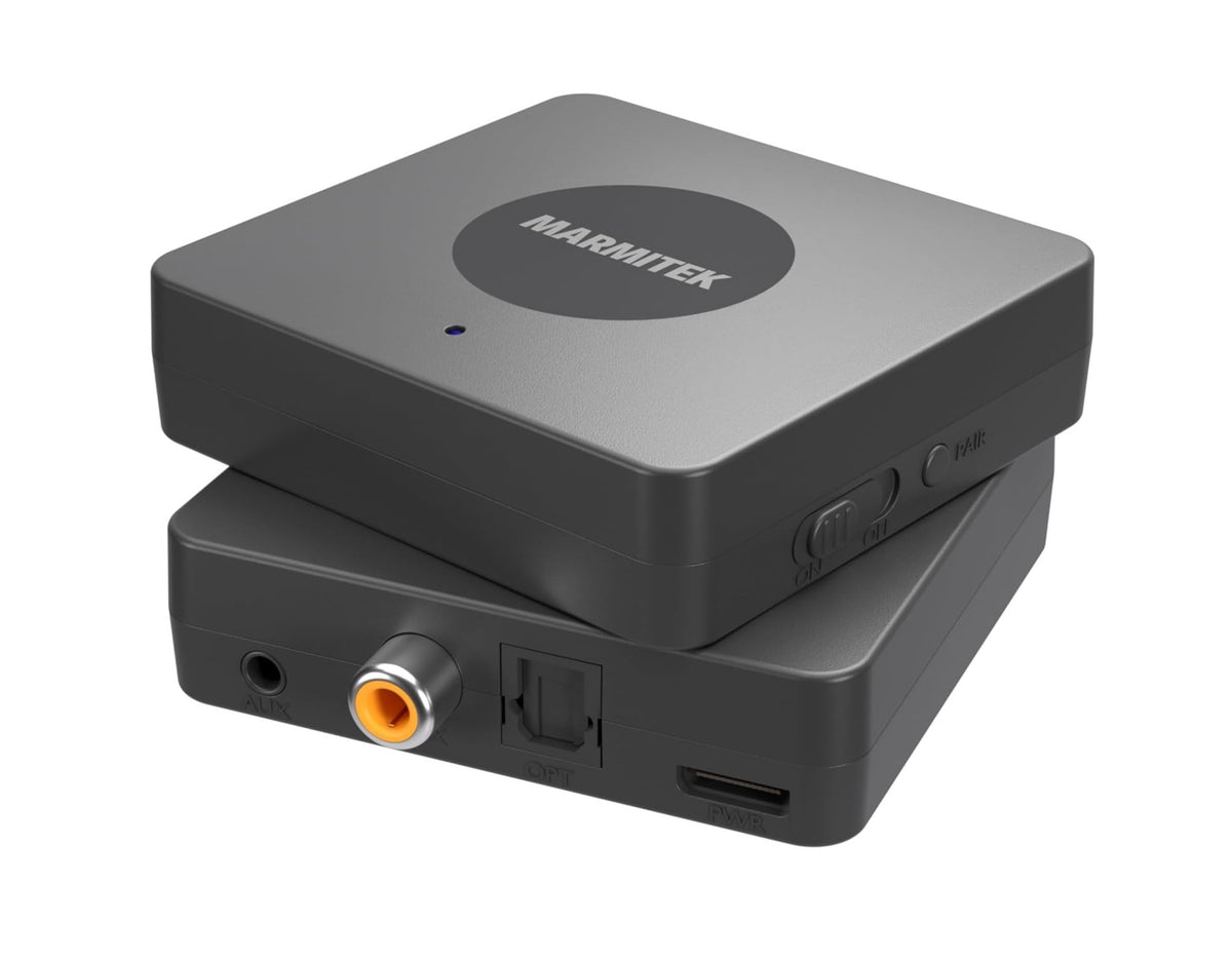 Marmitek BoomBoom 55 HD Low Latency BT Transmitter Stream Music to 2 Headphones Simultaneously