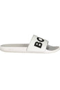 BOSS FOOTWEAR MEN'S WHITE SLIPPER