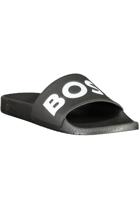 BOSS FOOTWEAR MEN'S BLACK SLIPPER