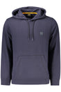 BOSS MEN'S BLUE ZIP-UP SWEATSHIRT