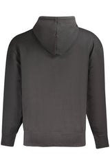 BOSS MEN'S BLACK ZIP-LESS SWEATSHIRT