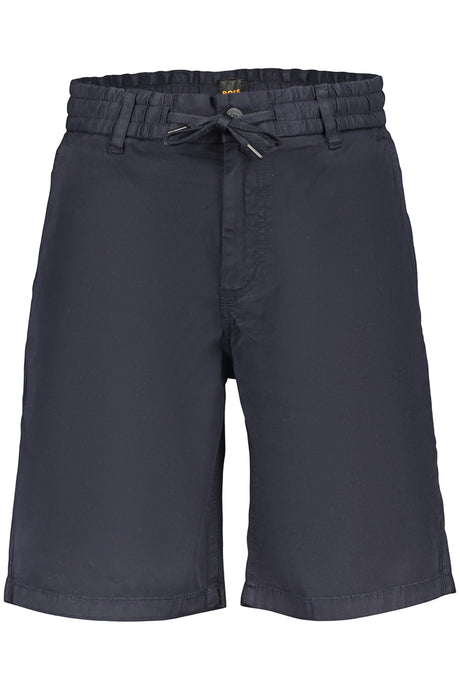 BOSS MEN'S BLUE BERMUDA TROUSERS