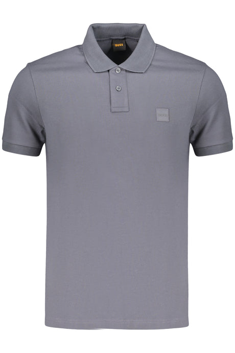 BOSS MEN'S SHORT-SLEEVE POLO SHIRT, BLUE