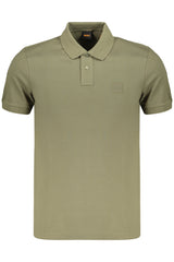 BOSS MEN'S SHORT-SLEEVE POLO SHIRT GREEN