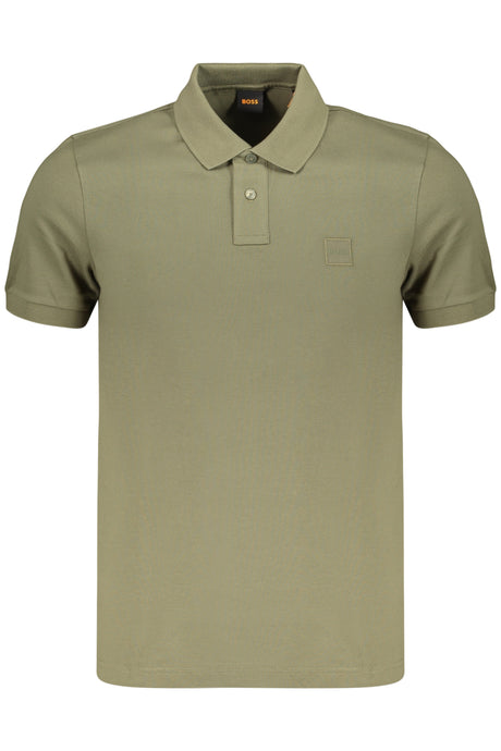 BOSS MEN'S SHORT-SLEEVE POLO SHIRT GREEN