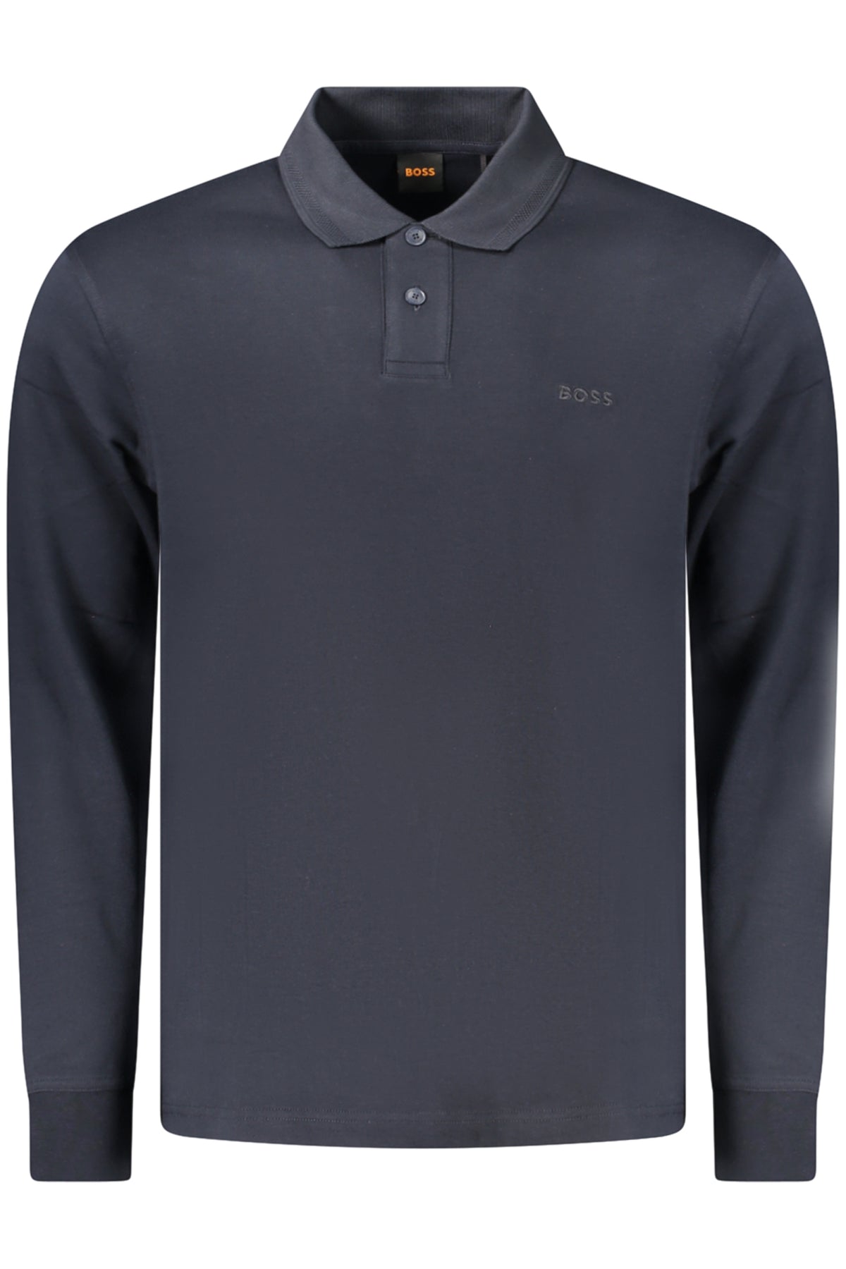 BOSS MEN'S LONG-SLEEVED POLO SHIRT, BLUE