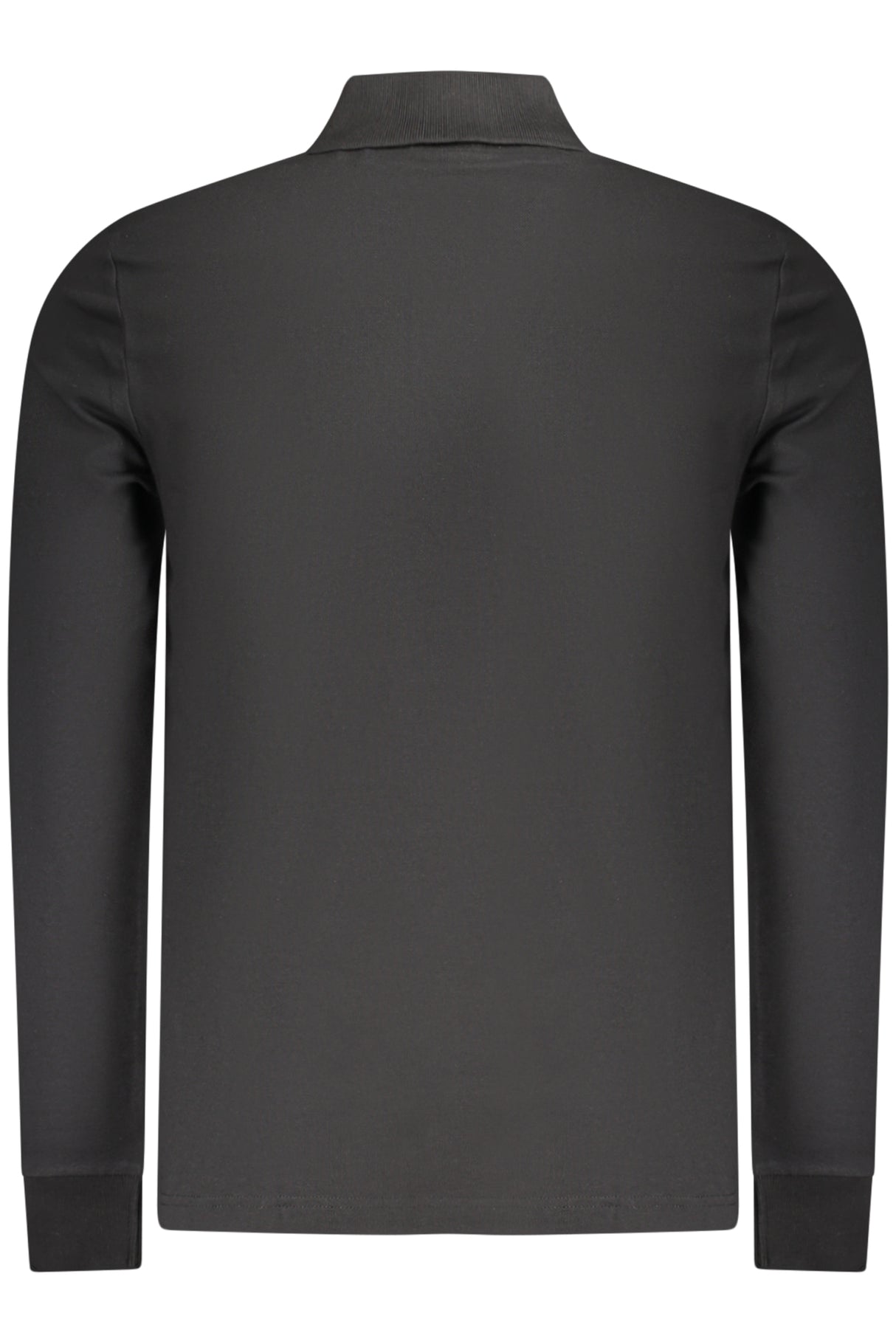 BOSS MEN'S LONG-SLEEVED POLO SHIRT BLACK