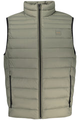 BOSS MEN'S GREEN SLEEVELESS JACKET