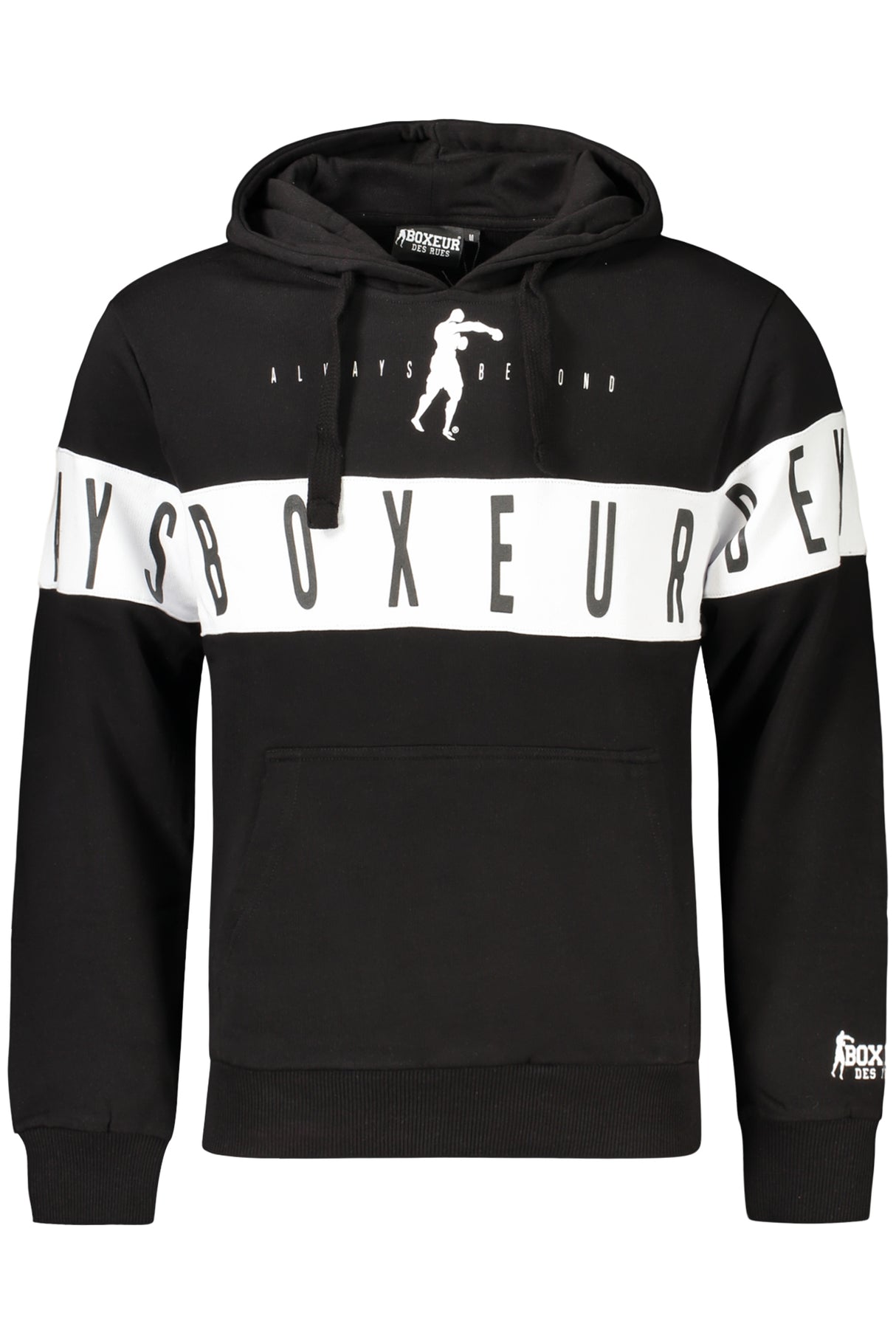 BOXEUR DES RUES BLACK MEN'S ZIPLESS SWEATSHIRT