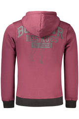 BOXEUR DES RUES MEN'S RED ZIP-UP SWEATSHIRT