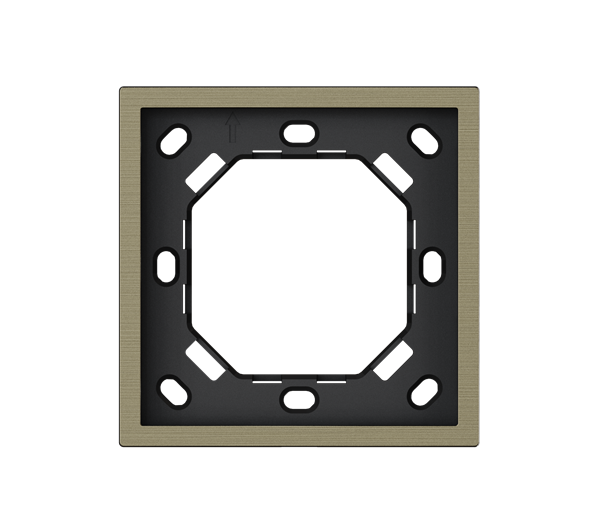 HDL Panel XELENT SERIES Antique Bronze Panel Frame 1 Gang