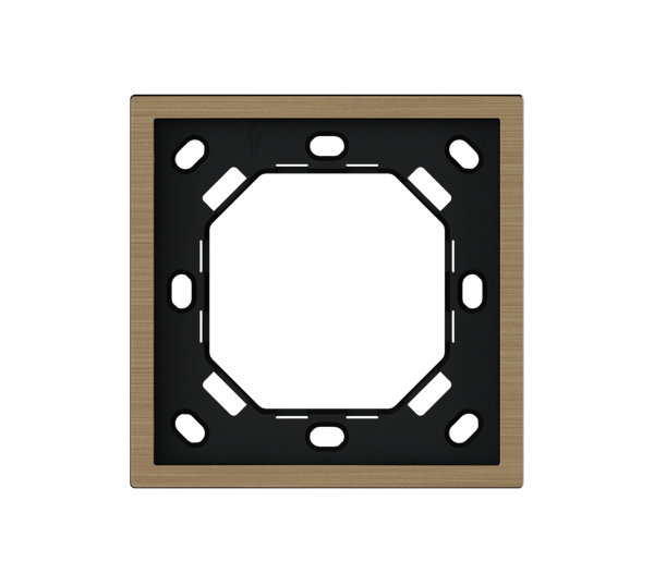 HDL Panel XELENT SERIES Brass Panel Frame 1 Gang