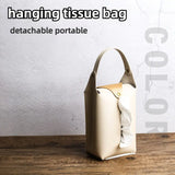 PU Leather Tissue Bag for Car, Home, and Office Use