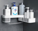 Wall-Mounted Bathroom Storage Rack for Toiletries