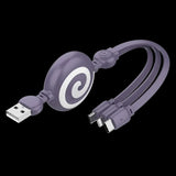 Colorful 3A Fast Charging Retractable USB Cable