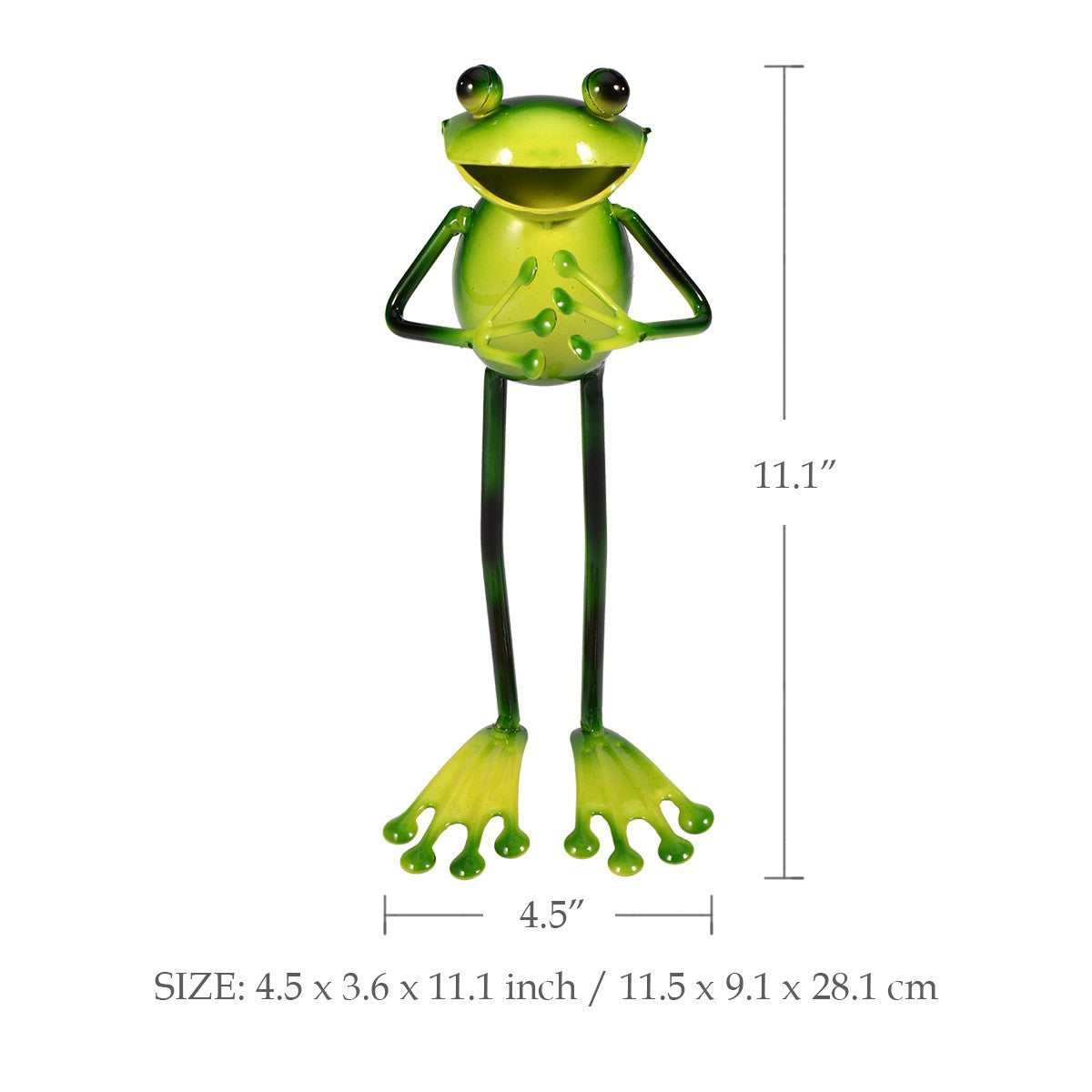Creative Iron Frog Sculpture for Home and Garden Decor
