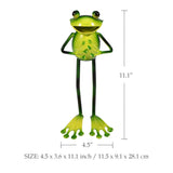 Creative Iron Frog Sculpture for Home and Garden Decor